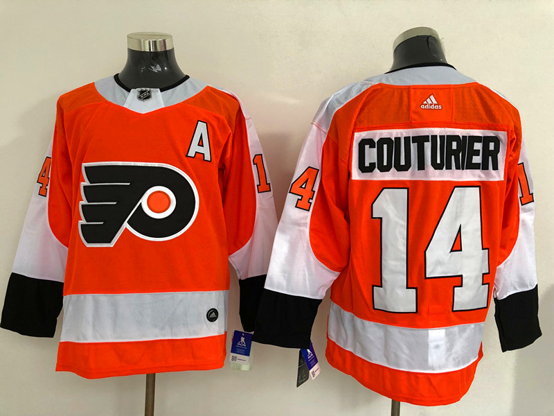Men's Philadelphia Flyers Sean Couturier #14 Orange Jersey
